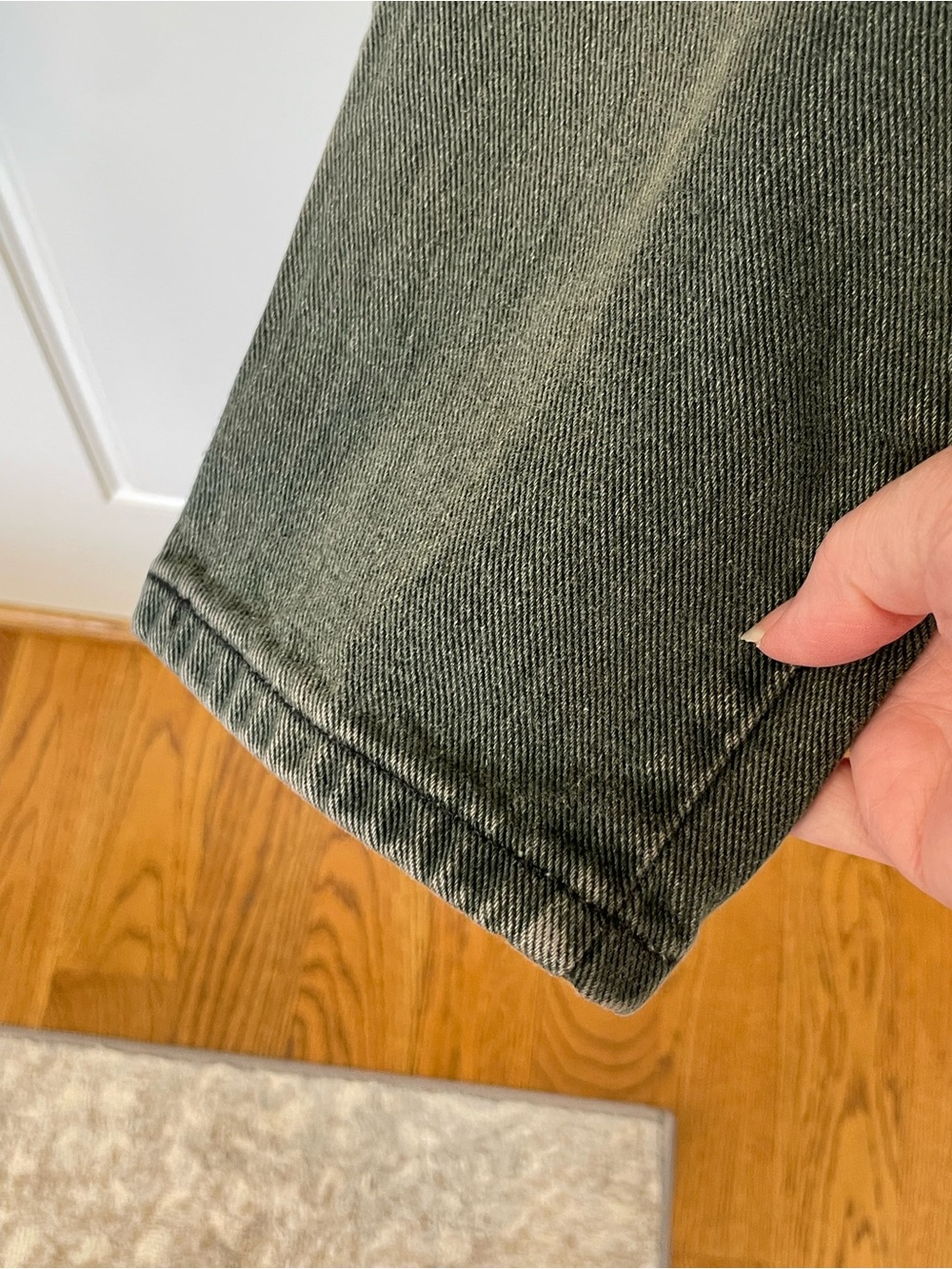Levi's 90's Vintage 521 High Rise Tapered Leg Mom Jeans Cotton Green 16 - Picture 8 of 12